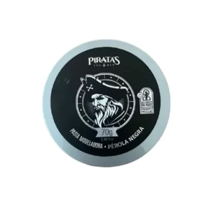 Pasta Modeladora Black Pérola Negra 70g - Pirata's For Men