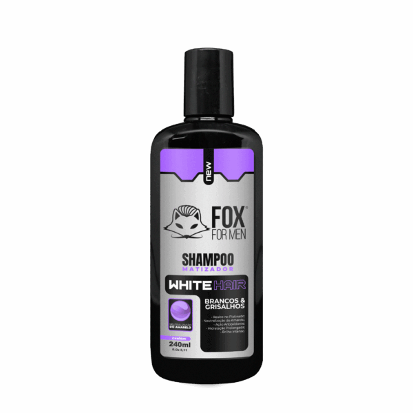 SHAMPOO MATIZADOR WHITE HAIR 240ml – FOX FOR MEN