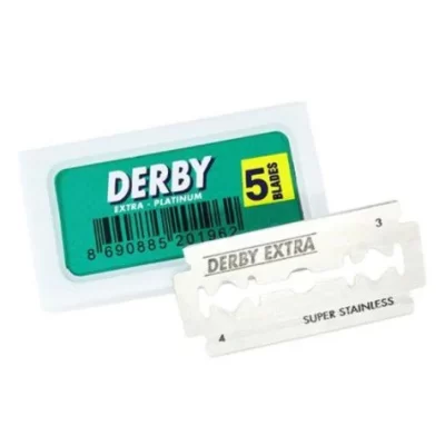 Laminas De Barbear  Derby Platinum Inteira - Imagem 2
