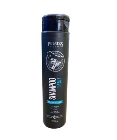 Shampoo 3 em 1 Piratas For Men 300ml
